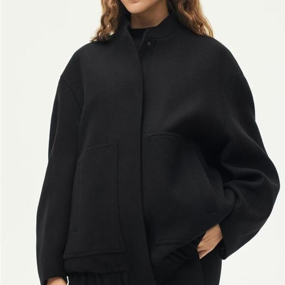 ZARA ZW COLLECTION WOOL BOMBER - Picture 4 of 10